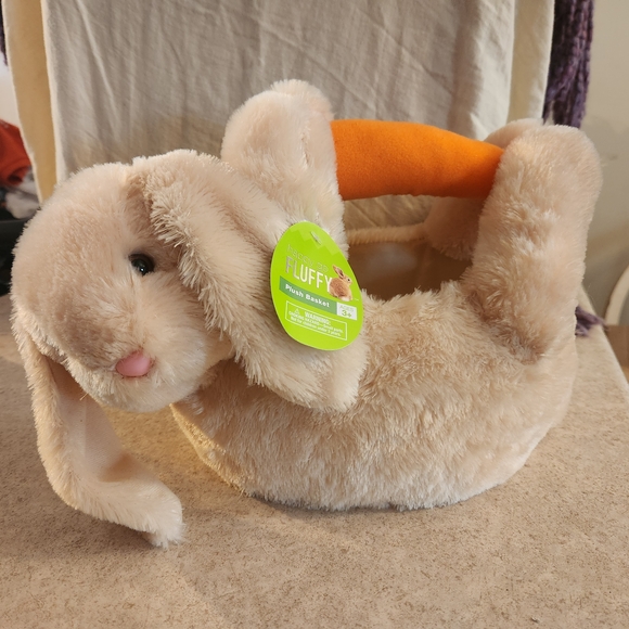 happy go fluffy Other - Plush Bunny Easter Basket NWT By Happy Go Fluffy